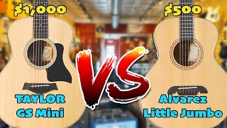 Guitar Showdown Taylor GS Mini VS Alvarez Little Jumbo [upl. by Fried596]