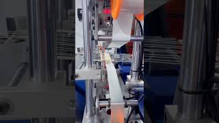 Full automatic hang tag making machine with hot foil and auto packingmachinefullautomatic garment [upl. by Glenden]