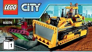 LEGO 60074 Bulldozer Instructions LEGO CITY 2015 Construction [upl. by Nelleyram]