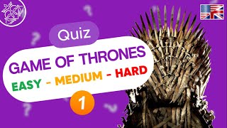 Can You Answer These Game of Thrones Questions  30 Questions Easy to Hard  Trivia Quiz 1 [upl. by Luckett577]