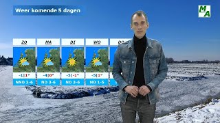 Wisselvallig gaat eindelijk verdwijnen Zonneschijn winterse kou én ijsdagen zijn in aantocht [upl. by Ahsinod]