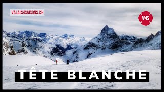 ✝️ Tête Blanche  Ascension depuis Arolla dans un ciel laiteux  V4S  Valais  Suisse [upl. by Nyleaj297]