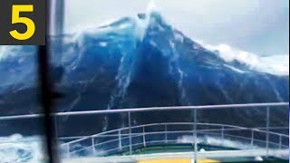 5 BIG Waves You Wouldnt Believe if not on video [upl. by Yriek]