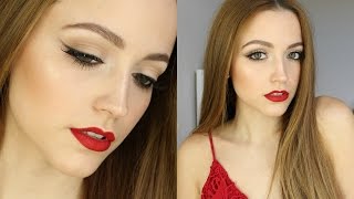 Valentines Day Makeup Tutorial  2016 [upl. by Dnalevelc]