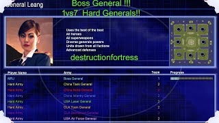 Boss General 1 vs 7 Hard Generals destructionfortress [upl. by Cherin]