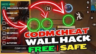 NEW CODM CHEAT  SAFE NO BAN  WALL HACK  HITBOX [upl. by Tanney]