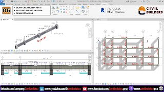 Revit 2024 Tutorial Beam Creation Reinforcement and Detailing [upl. by Annahsor]