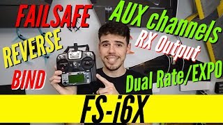 FlySky FSi6X How to Setup TOP 5 FUNCTIONS for BEGINNER PILOTS [upl. by Musa]