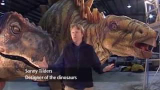 Giant TRex amp Life Size Dinosaurs with Park Rangers Aaron amp LB Kids Adventure with Dinosaurs [upl. by Nidak916]