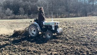 Discing food plot fields in November [upl. by Assirim]