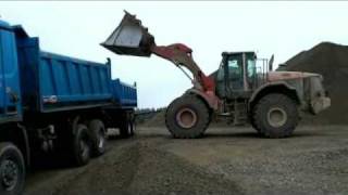 Kallmerode  Eichsfeld  Mit dem LKW unterwegs im Steinbruch [upl. by Orran973]