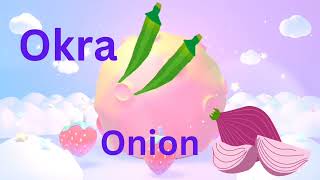 VEGETABLE NAMES IN ALPHABETICAL ORDER  ENGLISH FOR KIDS AND BEGINNERS  PART 2 [upl. by Lynett]