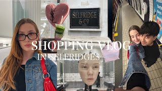 shopping vlog in Selfridges  makeup haul London luxury mall amp more [upl. by Nnairac]