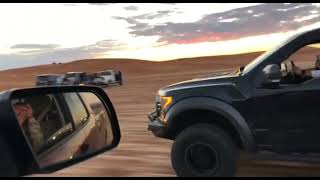 V8 Tundra vs ecoboost Raptor vs V8 F150 Red Sands Dunes El paso TX [upl. by Yellac]