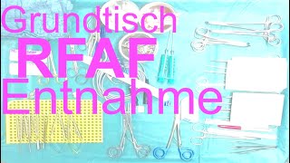 RFAFEntnahmeGrundtisch  Lehrvideo aus dem HNOOP Klinikum Solingen [upl. by Tombaugh]