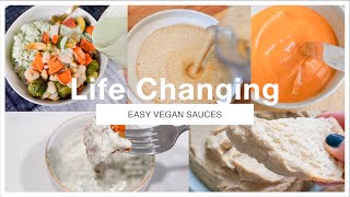 5 Life Changing Vegan Sauces [upl. by Attelahs]