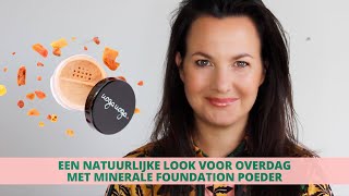 Naturel dagmakeup met een minerale foundationpoeder als basis [upl. by Osbourn306]