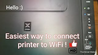 How to connect canon pixma g series printer to WiFi  Easiest method [upl. by Haney]