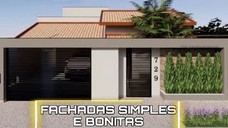 FACHADAS DE CASAS SIMPLES E BONITAS  DICAS PARA FACHADAS DE CASAS BARATAS [upl. by Mutz974]