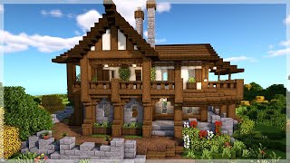 Minecraft How to Build a Large Medieval House [upl. by Eidnil441]