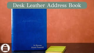 Desk Leather Address Book 1  Gallery Leather [upl. by Sumedocin]