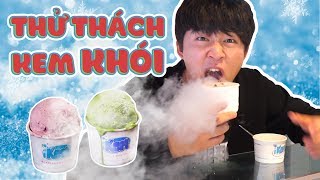 THỬ THÁCH LÀM KEM KHÓI  Woossi Chịu Phạt Ăn Kem Ớt Review Nitrogen Ice Cream [upl. by Druce720]