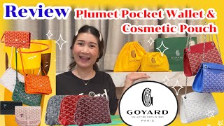 Ep61 Unbox amp Review Goyard 2 รุ่นฮิต Plumet Pocket Wallet และ Vendome Cosmetic Pouch สีสวยสุดๆ [upl. by Feliks]