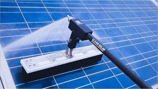 Solar Panel Cleaning Kit태양광패널청소 장비 Solar Manual Brush Window Cleaning Brush [upl. by Ney]