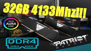 Yeni RAMlerim 32GB 4133Mhz DDR4 RGB Patriot Viper [upl. by Martinez605]