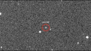 Asteroid 2022 EB5 recorded through Telescope hitting Earth [upl. by Glynnis171]