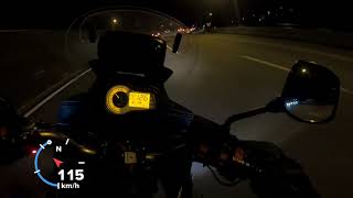 Suzuki VStrom 650 2016 Top Speed MotoTopSpeed [upl. by Hallee]