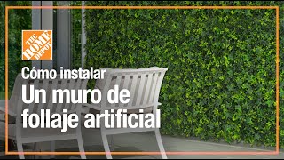 Cómo instalar un muro de follaje artificial FÁCIL y RÁPIDO  Jardín [upl. by Rhea]