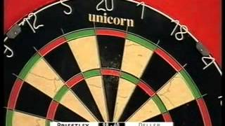 Keith Deller v Dennis Priestley Rd 1 2001 World Darts Championships Part 26 [upl. by Stiegler]