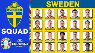 SWEDEN Squad UEFA EURO 2024 Qualifiers  November 2023  FootWorld [upl. by Merola]