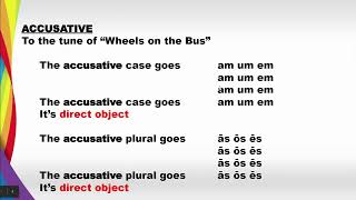 Accusative Case Songs [upl. by Henley]