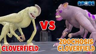 Cloverfield vs Zoochosis Cloverfield  Titan vs Zoochosis Titan S1E8  SPORE [upl. by Elleinod]