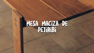 MESA DE MADERA MACIZA DE PETIRIBI  DINING TABLE  Wood Bartulos [upl. by Galliett190]