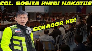 COL BOSITA HINDI NAKATIIS SA PAGTATANONG SA HEARING KAUGNAY SA EJK [upl. by Adnorrehs]