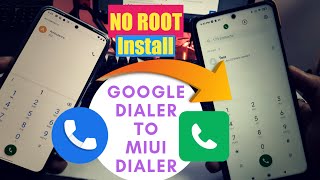 Replace Google Dialer to MIUI Dialer No ROOT  How To Install Mi Dailer on Poco amp Xiaomi Phones [upl. by Ronna]