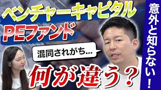 PEファンドとベンチャーキャピタルの違いとは？MampA会社社長が徹底解説！ [upl. by Kostival362]