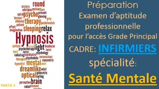 Préparation Examen daptitude Professionnelle cadre infirmiers Spécialité Santé Mentale 2023 partie2 [upl. by Hedi]