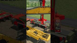 INSTALLING CRAWLERS ON LIEBHERR LR 16002 CRANE  Farming Simulator 22 shorts farmingsimulator [upl. by Enileqcaj781]