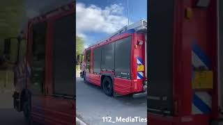 Brandweer Warmenhuizen rijdt weg na open dag in Dirkshorn [upl. by Debee381]