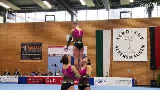 CaroBauder Antoni Brunckhorst  TSG HofherrnweilerU  Dynamics  Acro Cup Albershausen 2013 [upl. by Euginimod]