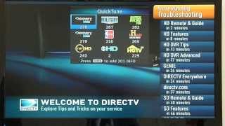 Direct tv Tips Quick Tune [upl. by Ruiz683]