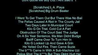 EazyE  Boyz N The Hood Clean HD Lyrics [upl. by Deron]