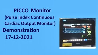 PiCCO Monitor Demonstration [upl. by Kremer588]