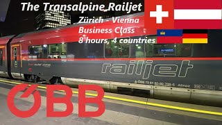 🚅🇨🇭🇦🇹 TRIP REPORT ÖBB Railjet BUSINESS CLASS  Zürich to Vienna [upl. by Fujio984]