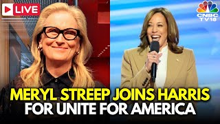 LIVE Meryl Streep Joins Kamala Harris for Unite for America  Oprah Joins Harris in Michigan  N18G [upl. by Suiravad]