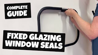 How to Identify and Replace a Fixed Glazing Window Rubber Seal for Your Boat Classic Car or Caravan [upl. by Nosemaj]